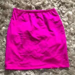 SHEIN hot pink pencil skirt